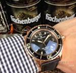 Fake Blancpain Fifty Fathoms QUARTZ Watches Rose Gold Case